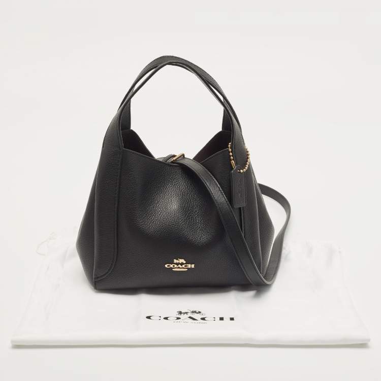 Pre Owned Coach Black Leather Hadley Hobo 21