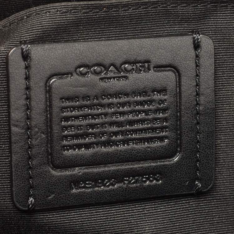 Pre Owned Coach Brown/Black Signature Coated Canvas and Leather Mini Sierra Satchel