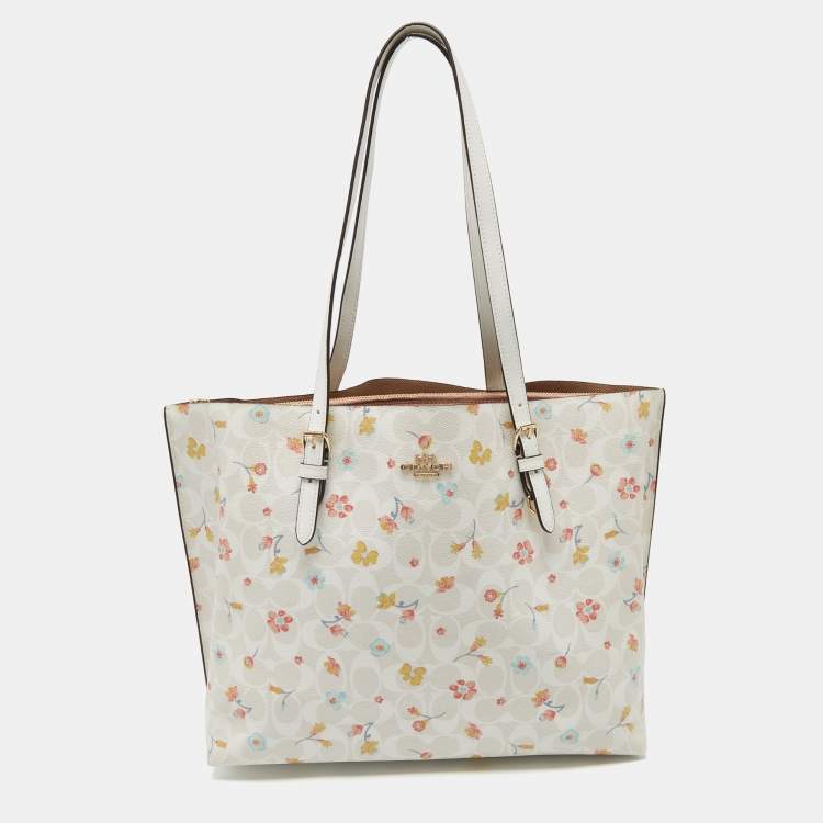 Coach City Tote With Mystical Floral Print