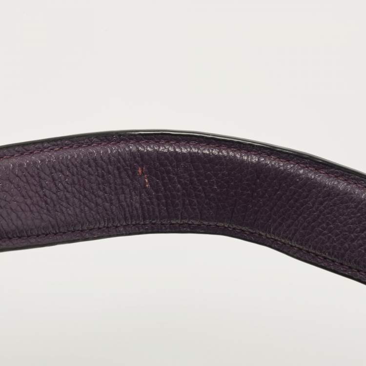مملوكة مسبقًا Coach Purple Leather Harley Hobo