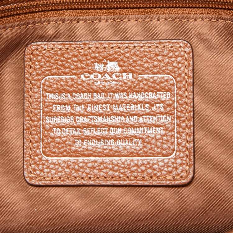 Pre Owned Coach Brown Leather Small Sophia Tote