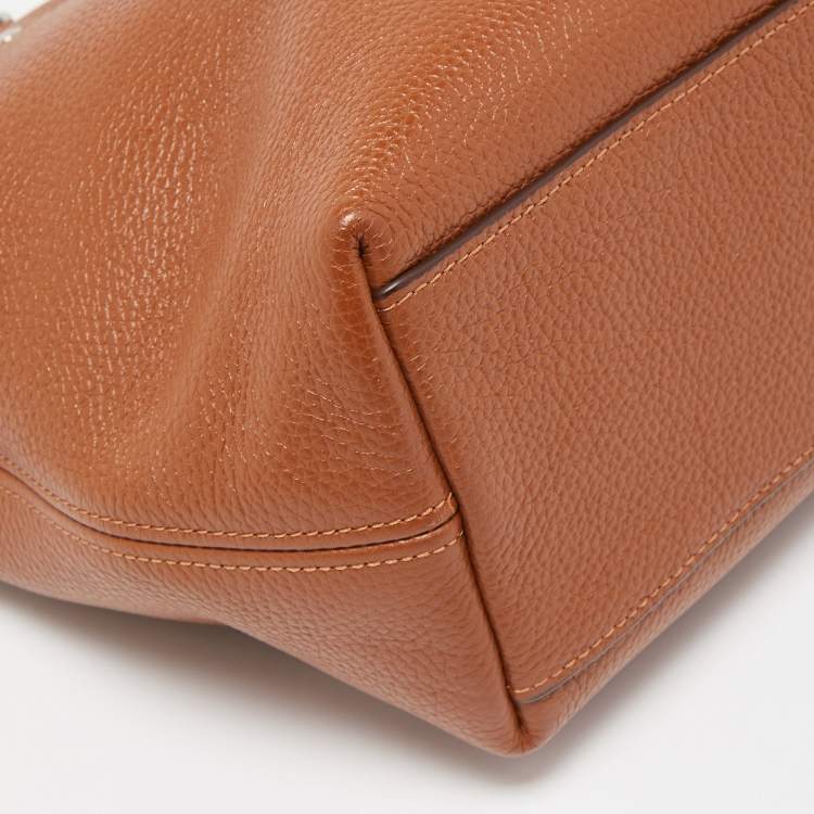 Pre Owned Coach Brown Leather Small Sophia Tote