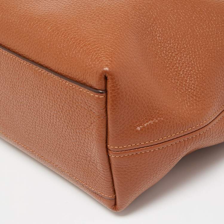 Pre Owned Coach Brown Leather Small Sophia Tote