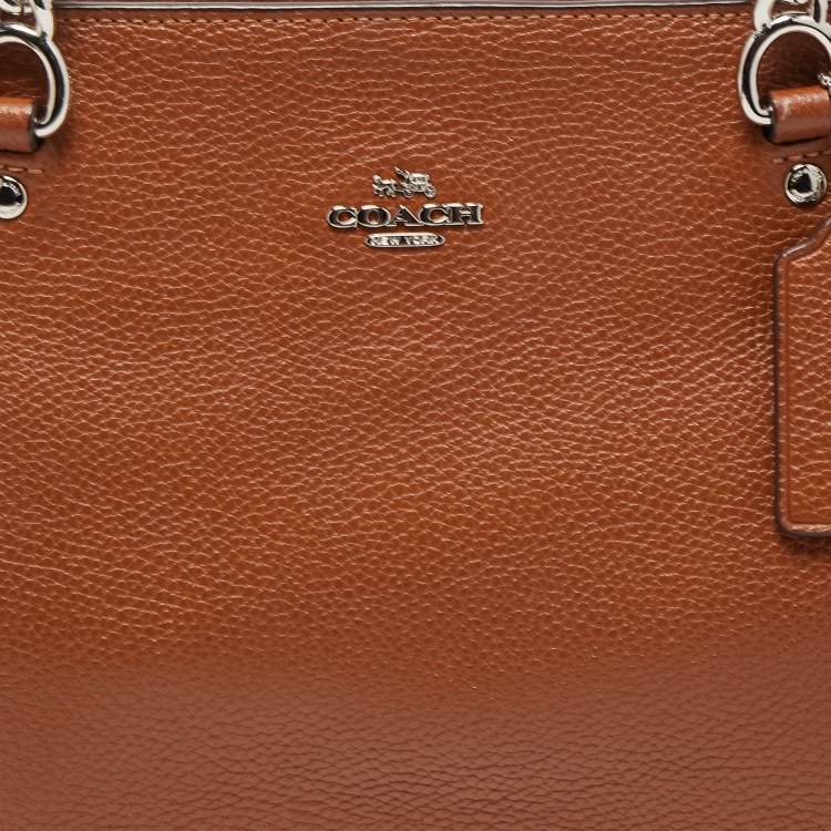 Pre Owned Coach Brown Leather Small Sophia Tote
