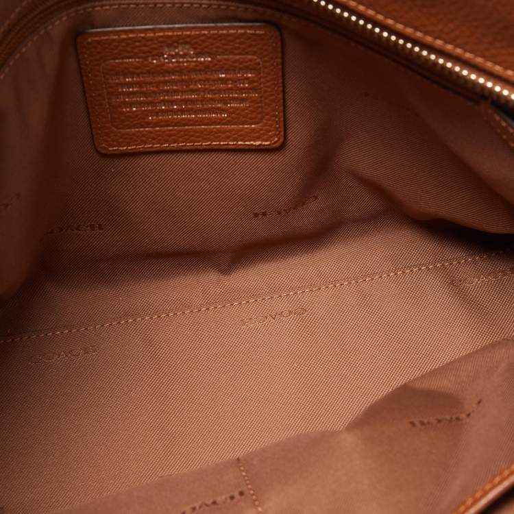 Pre Owned Coach Brown Leather Small Sophia Tote
