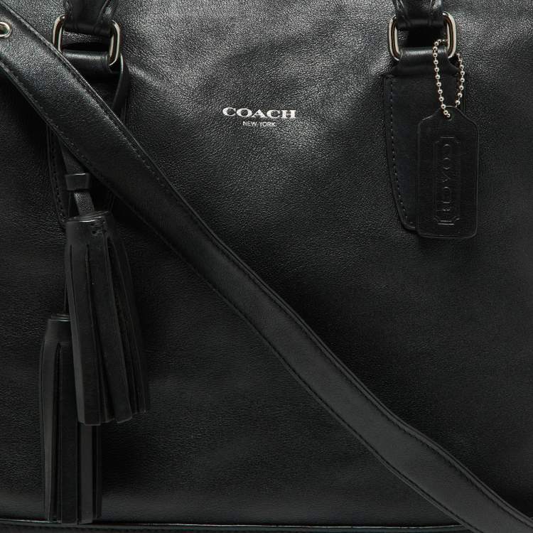 مملوكة مسبقًا Coach Black Leather Rory Legacy Tote