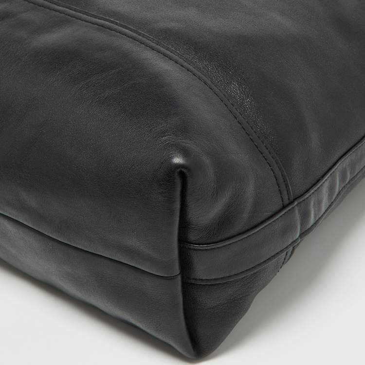 مملوكة مسبقًا Coach Black Leather Rory Legacy Tote