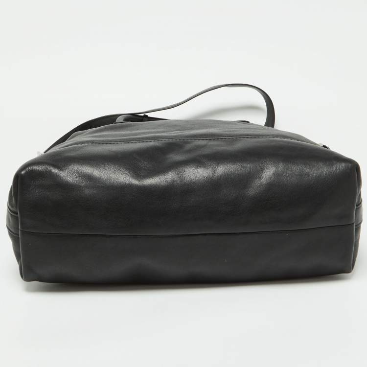 مملوكة مسبقًا Coach Black Leather Rory Legacy Tote