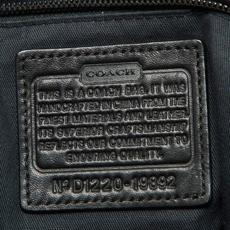 مملوكة مسبقًا Coach Black Leather Rory Legacy Tote