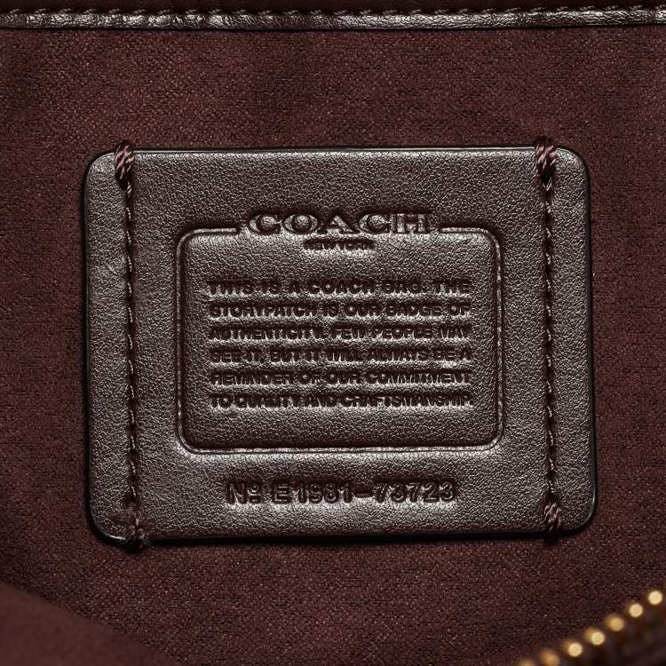 Pre Owned Coach Black Leather Tabby Top Handle Bag