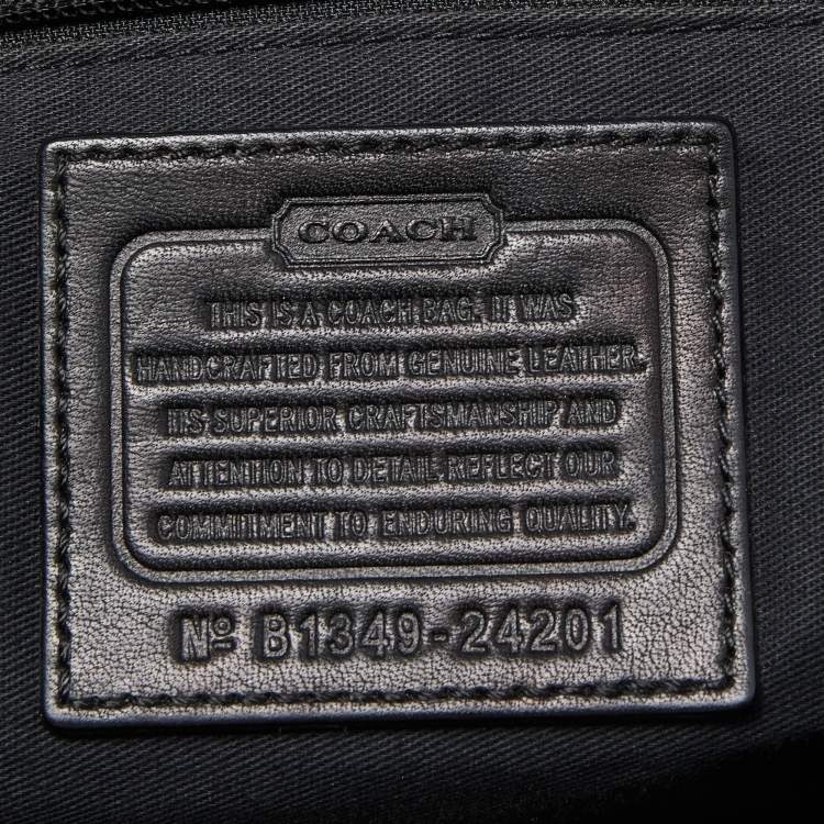 Pre Owned Coach Black Leather Legacy Candace Carryall Satchel