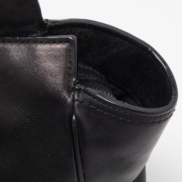 Pre Owned Coach Black Leather Legacy Candace Carryall Satchel