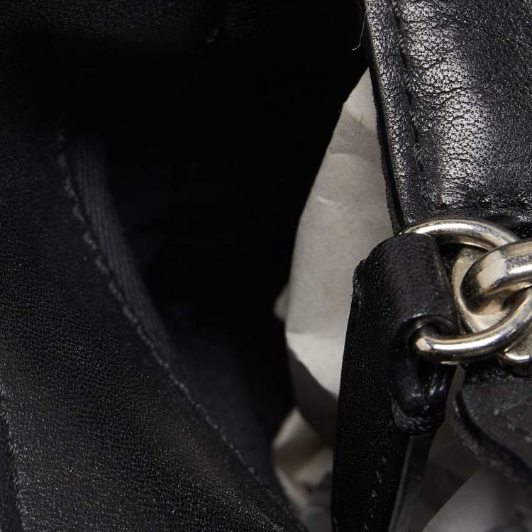 Pre Owned Coach Black Leather Legacy Candace Carryall Satchel