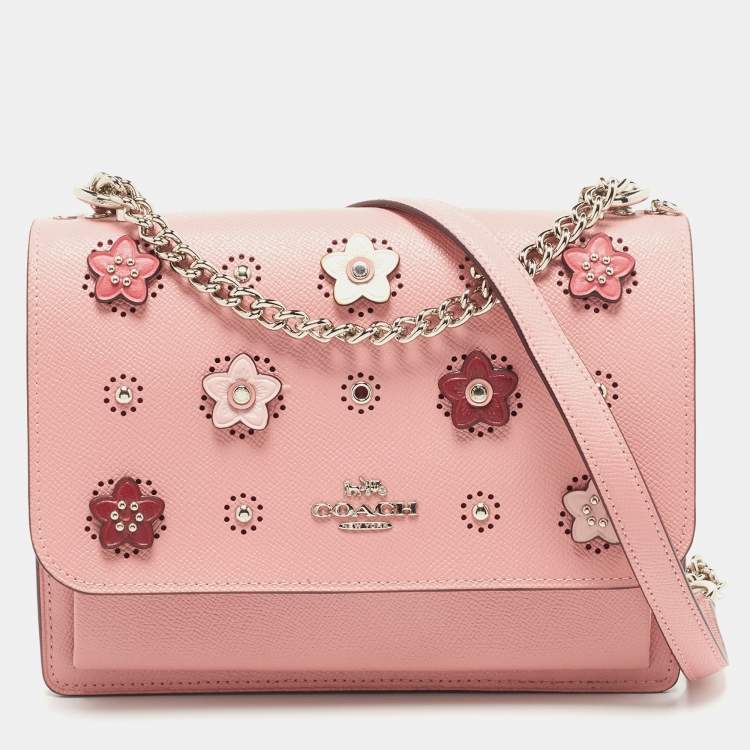 COACH Tabby Chain Clutch Bag in Pink | Lyst