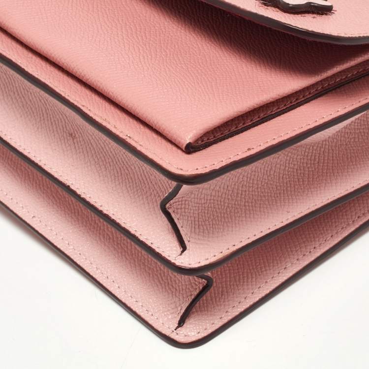 مملوكة مسبقًا Coach Pink Leather Flower/Eyelet Klare Crossbody Bag