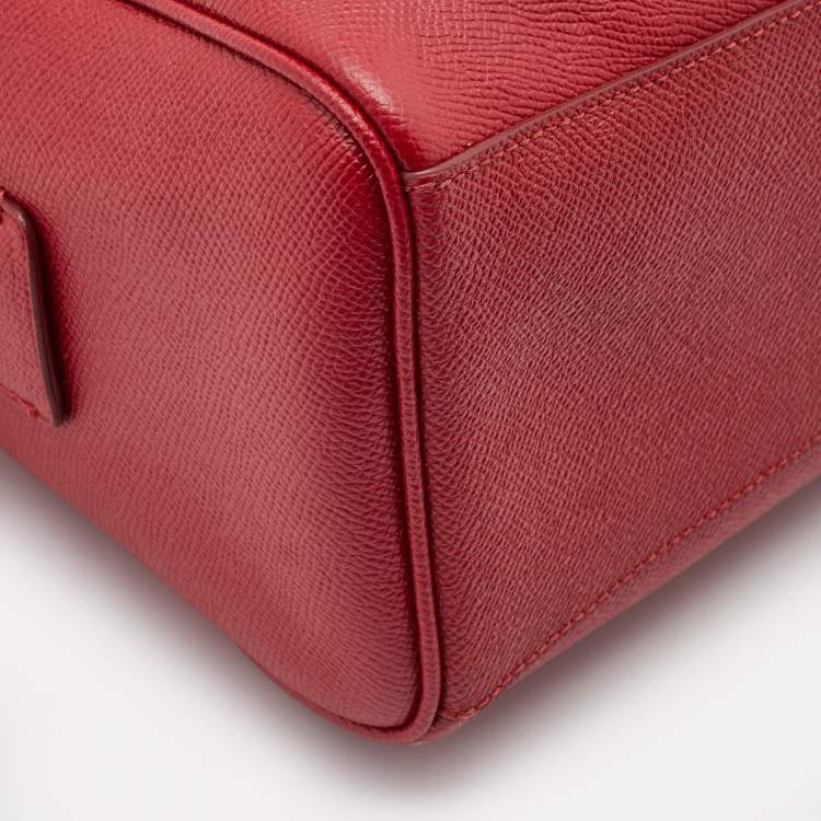 Pre Owned Coach Red Leather Mini Bennett Satchel