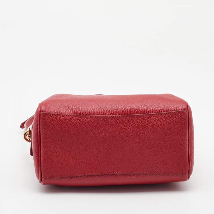 Pre Owned Coach Red Leather Mini Bennett Satchel