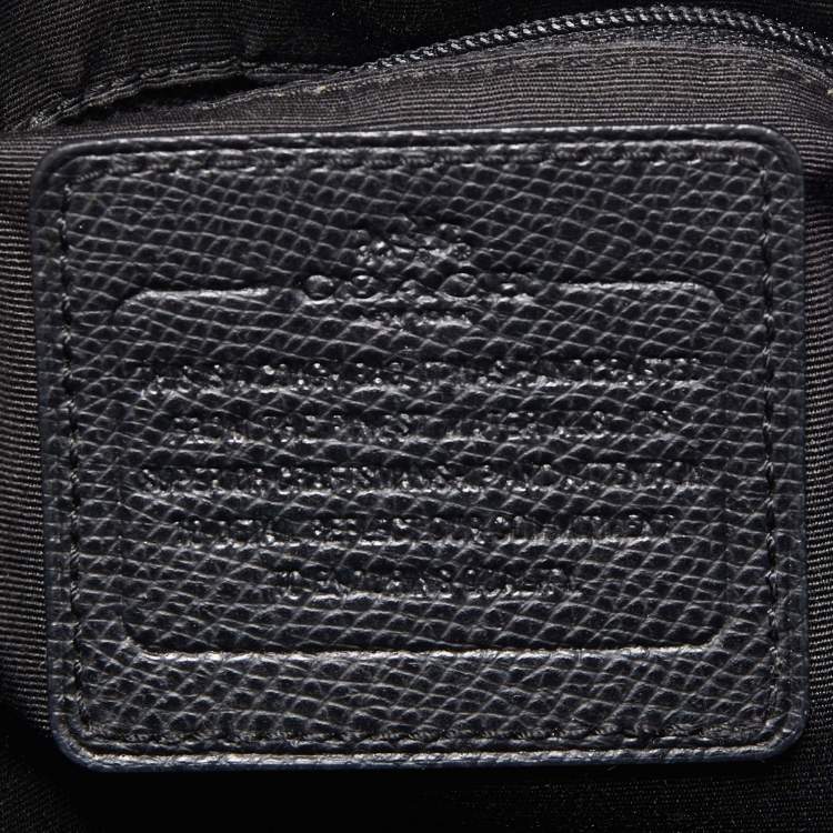 Pre Owned Coach Black Leather Mini Bennett Satchel