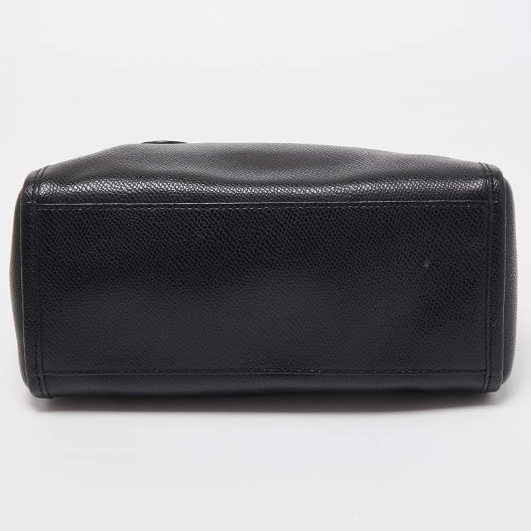 Pre Owned Coach Black Leather Mini Bennett Satchel