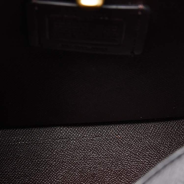 Pre Owned Coach Black Leather Charlie Bucket Bag