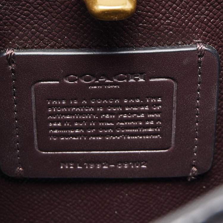 Pre Owned Coach Black Leather Charlie Bucket Bag