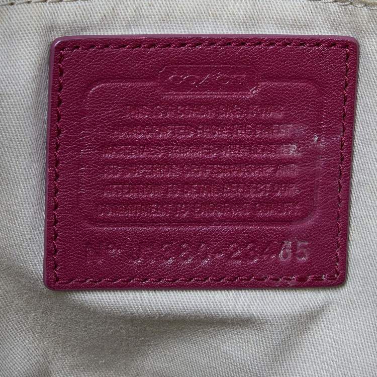 Pre Owned Coach Beige/Brown Signature Canvas and Leather Shopper Tote