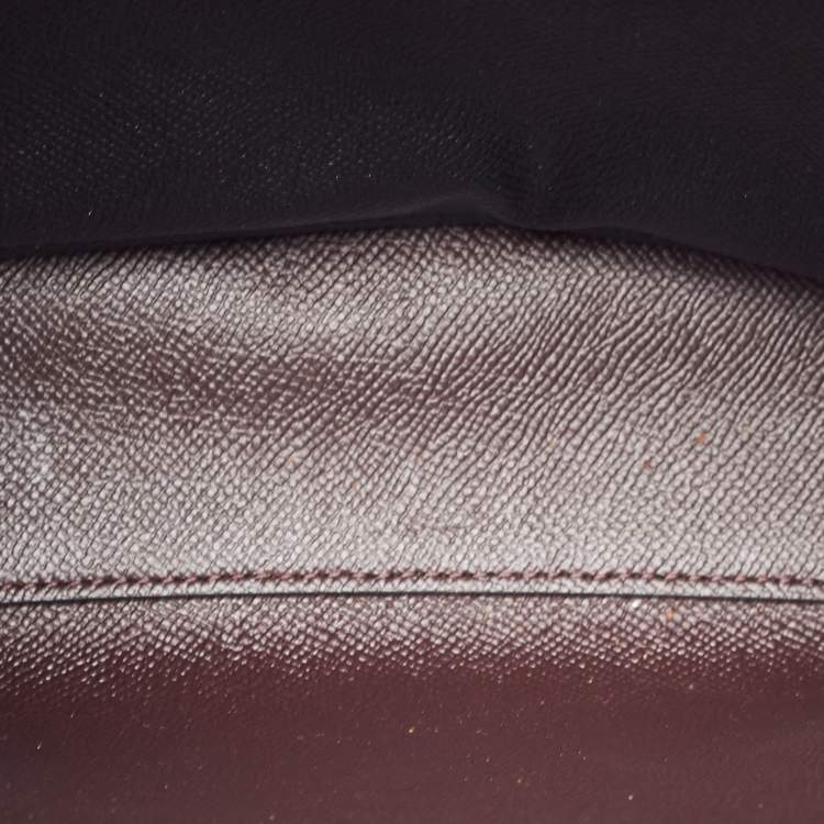 Pre Owned Coach Beige/Black Signature Coated Canvas and Leather Mollie Tote