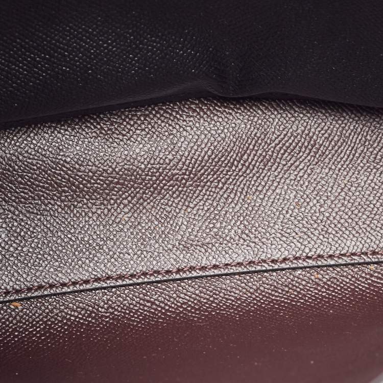 Pre Owned Coach Beige/Black Signature Coated Canvas and Leather Mollie Tote