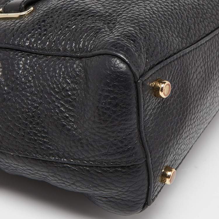 Pre Owned Coach Black Leather Mini Blake Carryall Satchel