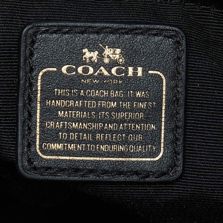Pre Owned Coach Black Leather Mini Blake Carryall Satchel