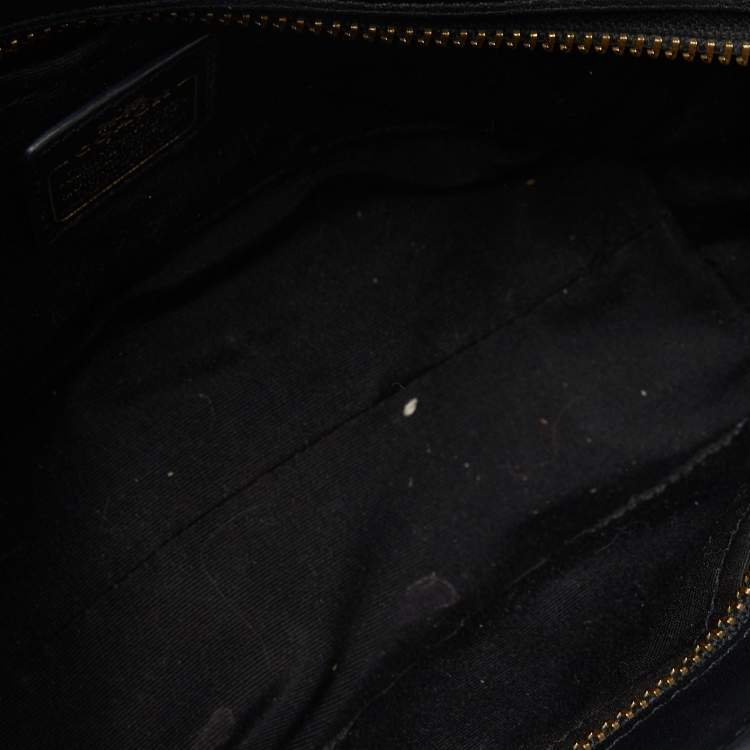 Pre Owned Coach Black Leather Mini Blake Carryall Satchel