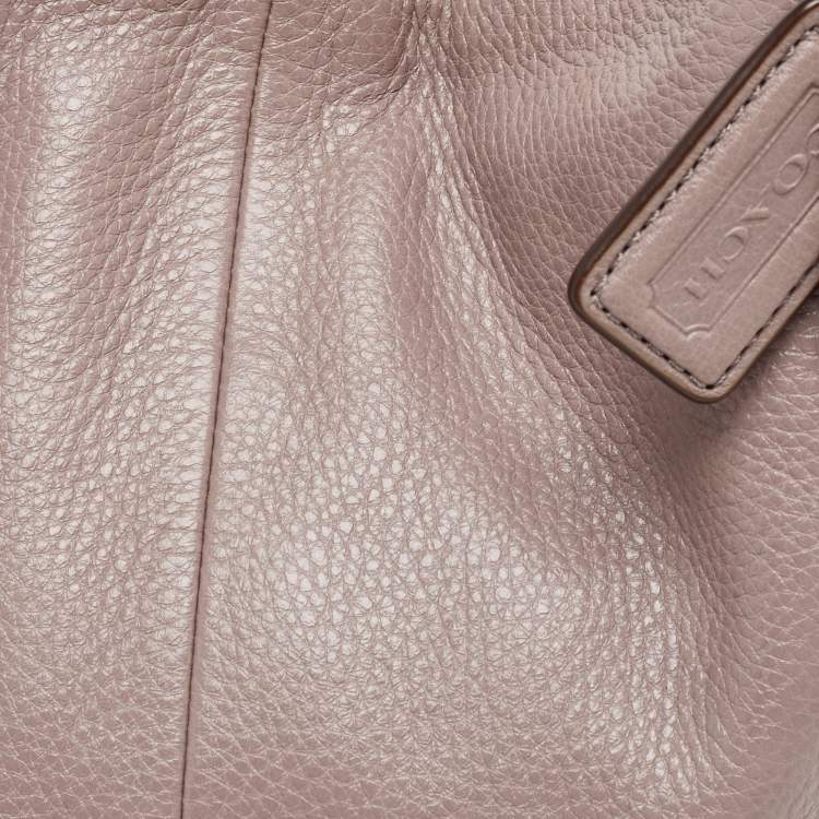 Pre Owned Coach Grey Leather Edie Shoulder Bag