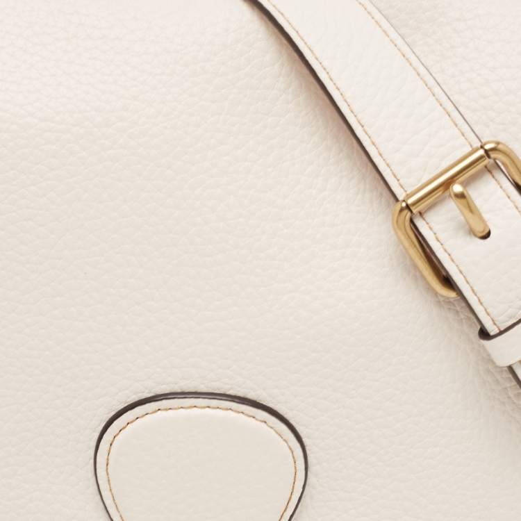 Pre Owned Coach White Leather Tabby Shoulder Bag