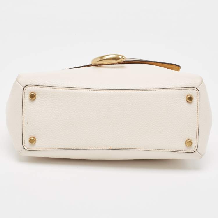 Pre Owned Coach White Leather Tabby Shoulder Bag
