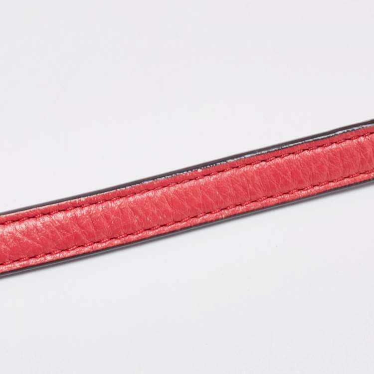Pre Owned Coach Red Pebbled Leather Prairie Satchel