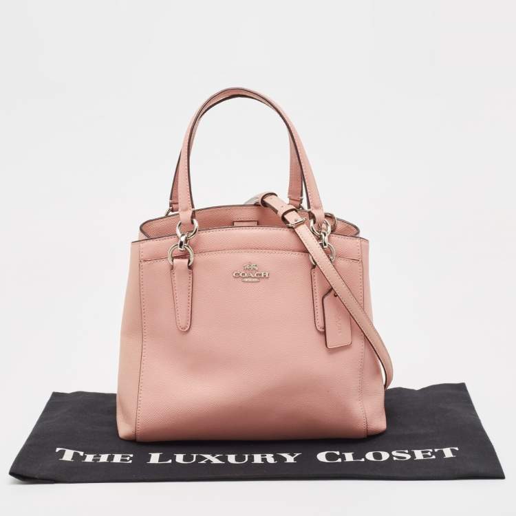 Pre Owned Coach Pink Leather Minetta Satchel