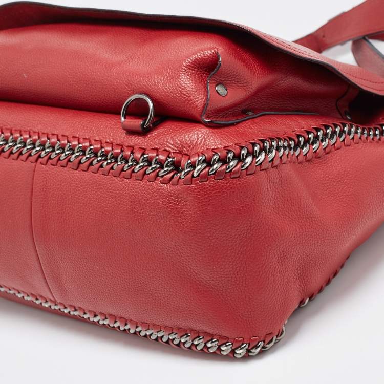 Pre Owned Coach Red Leather Dakotah Messenger Bag