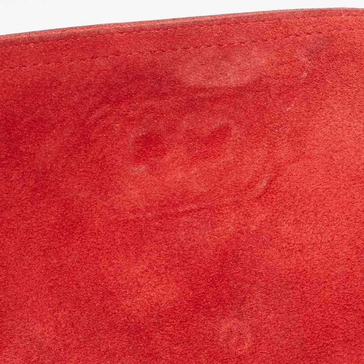 Pre Owned Coach Red Leather Dakotah Messenger Bag