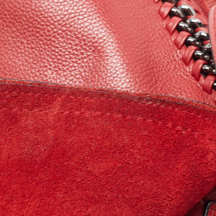 Pre Owned Coach Red Leather Dakotah Messenger Bag