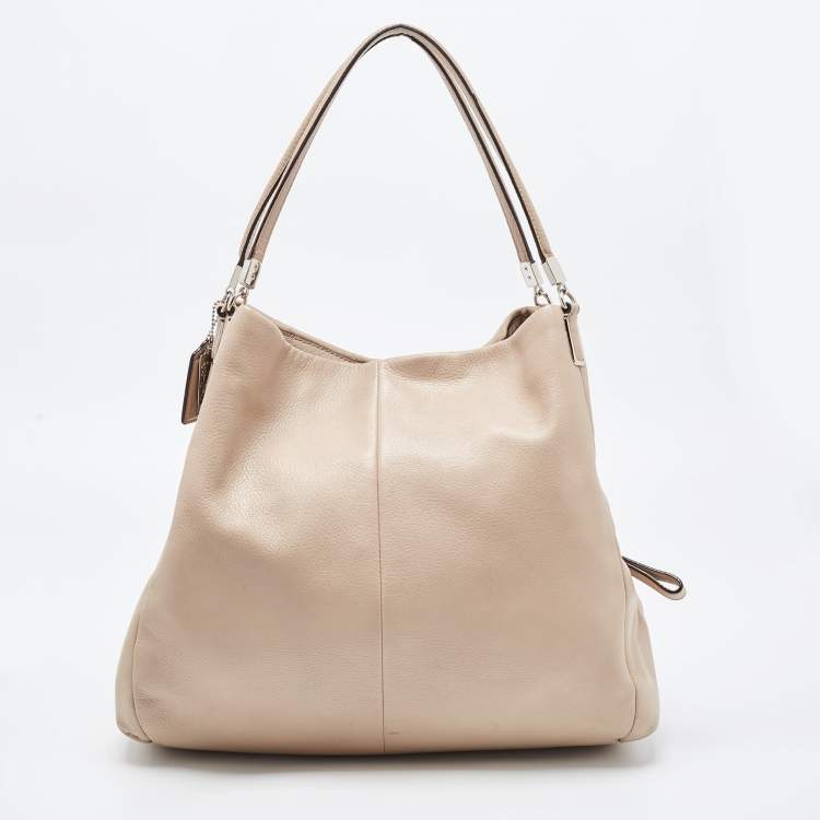 مملوكة مسبقًا Coach Beige Leather Edie Satchel