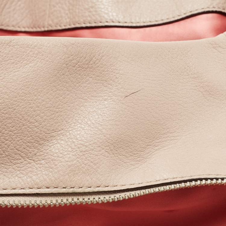 مملوكة مسبقًا Coach Beige Leather Edie Satchel