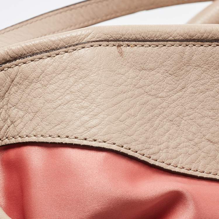 مملوكة مسبقًا Coach Beige Leather Edie Satchel
