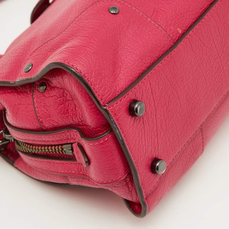 Pre Owned Coach Pink Leather Mercer 24 Satchel