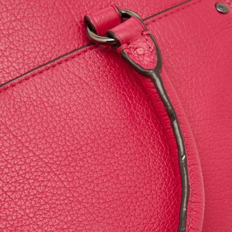 Pre Owned Coach Pink Leather Mercer 24 Satchel