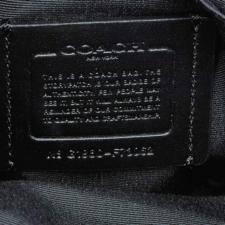 Pre Owned Coach Black Quilted Leather Sage Carryall Satchel