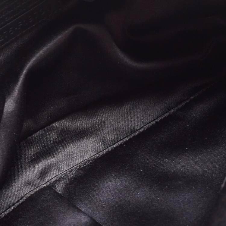 مملوكة مسبقًا Coach Black Signature Canvas and Patent Leather Shoulder Bag