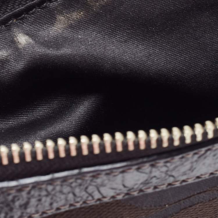 مملوكة مسبقًا Coach Black Signature Canvas and Patent Leather Shoulder Bag
