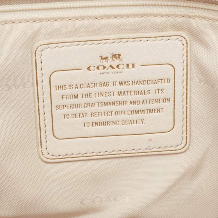 Pre Owned Coach Lilac Leather Crosby Carryall Tote