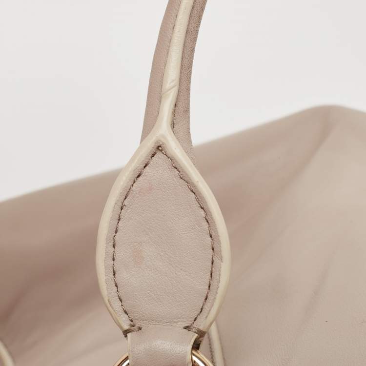 Pre Owned Coach Lilac Leather Crosby Carryall Tote