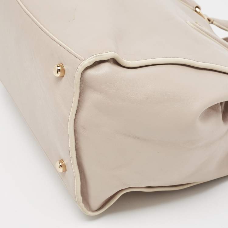 Pre Owned Coach Lilac Leather Crosby Carryall Tote